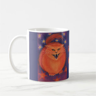 Beängstigender Jack "Trick or Treat?" Tasse blau