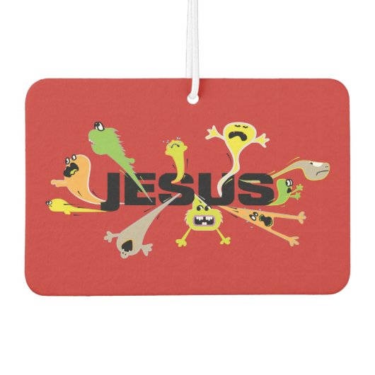 Beängstigender Jesus Autolufterfrischer (Vorderseite)