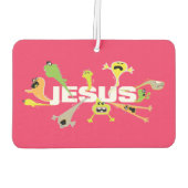 Beängstigender Jesus Autolufterfrischer (Rückseite)