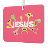 Beängstigender Jesus Autolufterfrischer (Links)