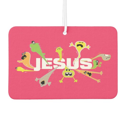 Beängstigender Jesus Autolufterfrischer (Vorderseite)