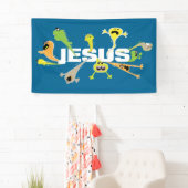 Beängstigender Jesus Banner (Insitu)