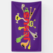 Beängstigender Jesus Banner (Vertikal)