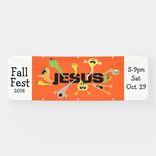 Beängstigender Jesus Banner (Horizontal)