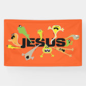 Beängstigender Jesus Banner (Horizontal)