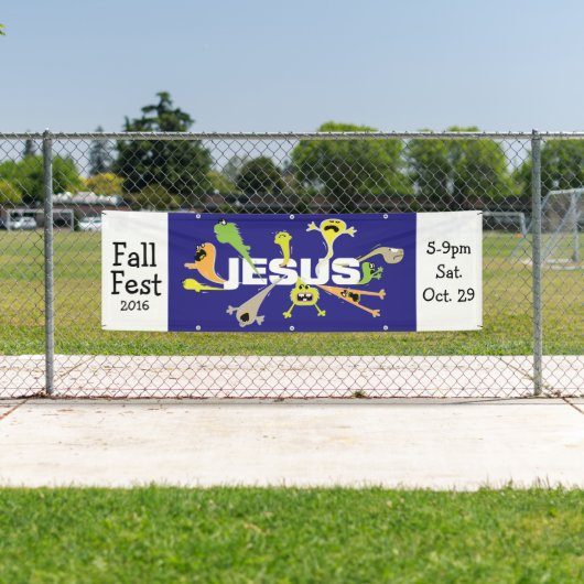 Beängstigender Jesus Banner (Insitu)