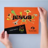 Beängstigender Jesus Flyer (Hand)