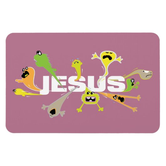 Beängstigender Jesus Magnet (Horizontal)