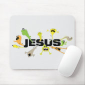Beängstigender Jesus Mousepad (Mit Mouse)