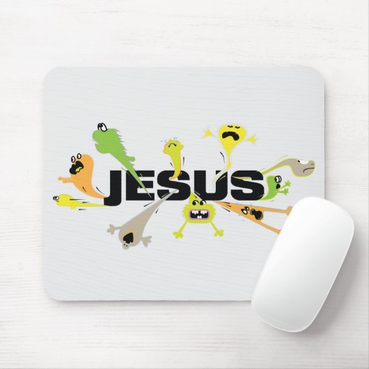 Beängstigender Jesus Mousepad (Mit Mouse)