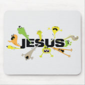Beängstigender Jesus Mousepad (Vorne)