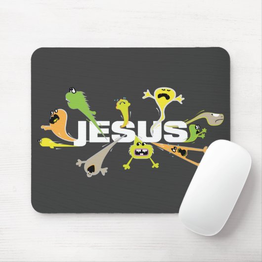 Beängstigender Jesus Mousepad (Mit Mouse)