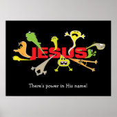 Beängstigender Jesus Poster (Vorne)