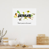 Beängstigender Jesus Poster (Küche)