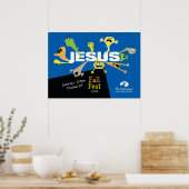 Beängstigender Jesus Poster (Küche)