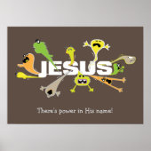 Beängstigender Jesus Poster (Vorne)