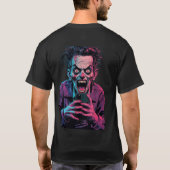 Beängstigender Joker Halloween Männer T - Shirt Sp (Rückseite)
