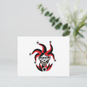 Beängstigender Joker Postkarte (Stehend Vorderseite)
