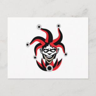 Beängstigender Joker Postkarte
