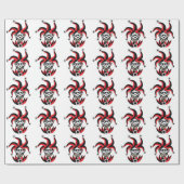 Beängstigender Jokerentwurf Geschenkpapier (Flach)