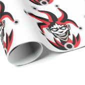 Beängstigender Jokerentwurf Geschenkpapier (Rolleneckpunkt)