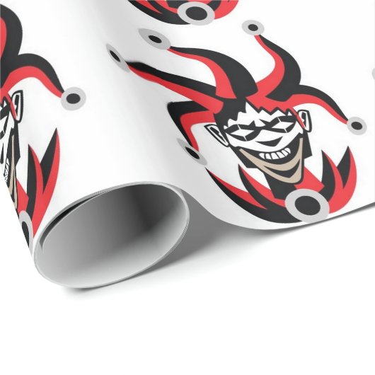 Beängstigender Jokerentwurf Geschenkpapier (Rolleneckpunkt)