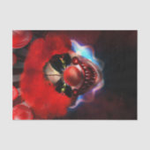Beängstigender Killer Clown Halloween-Geschenkwrap Seidenpapier (Vorderseite)
