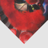 Beängstigender Killer Clown Halloween-Geschenkwrap Seidenpapier (Ausschnitt)