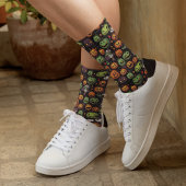 Beängstigender Kürbis Halloween Socken