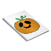 Beängstigender Kürbis Halloween V2 Notizblock (Rechte Seite)