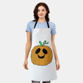 Beängstigender Kürbis Halloween V2 Schürze (Getragen)