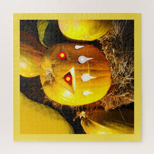 Beängstigender Kürbis Puzzle (Vertikal)