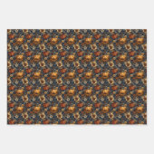 Beängstigender Kürbis und Blume Geschenkpapier Set (Vorderseite 3)