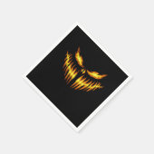 Beängstigender Kürbiskeil Halloween Gefallen Idee Serviette (Ecke)