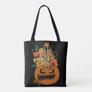 Beängstigender Kürbisklotz Tasche