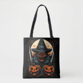 Beängstigender Kürbisknochen Halloween Killer Tasche (Vorderseite)
