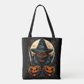 Beängstigender Kürbisknochen Halloween Killer Tasche (Rückseite)