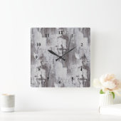 Beängstigender Maui Whitealkaeiche Quadratische Wanduhr (Zuhause)