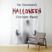 Beängstigender, moderner, blutiger Halloween-Party Wandteppich (Beispiel)