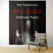 Beängstigender, moderner blutiger Halloween-Party- Wandteppich (Beispiel)