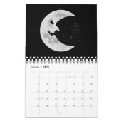 Beängstigender Mond und Fledermäuse Kalender (Jan 2026)