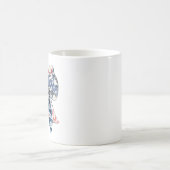 Beängstigender Patriotic Bow - USA Flag Print Desi Kaffeetasse (Mittel)