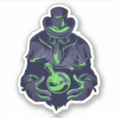 Beängstigender Pestarzt Halloween-Geschenk Gothic  Aufkleber (Vorderseite)