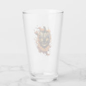 Beängstigender Pumpenkopf Glas (Rückseite)