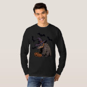 Beängstigender Pumpkin Bat Funny Witch Hat Pangoli T-Shirt (Vorne ganz)