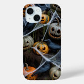 Beängstigender Pumpkin Web Halloween iPhone / iPad Case-Mate iPhone Hülle (Rückseite)