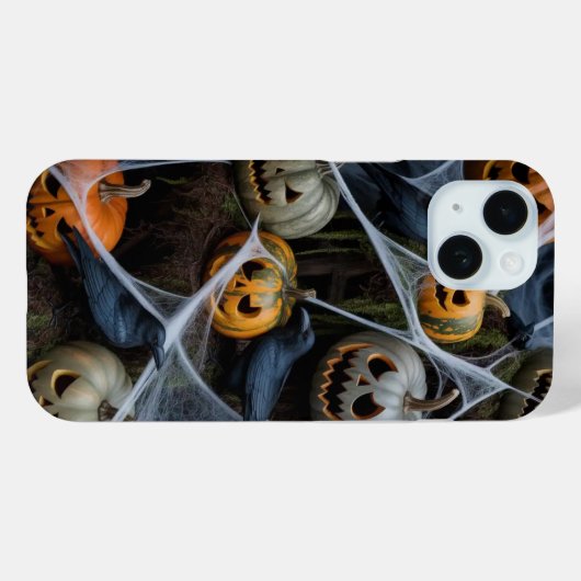 Beängstigender Pumpkin Web Halloween iPhone / iPad Case-Mate iPhone Hülle (Rückseite (Horizontal))