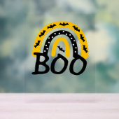 Beängstigender Regenbogen und Spooky Halloween Acrylschild (Neutral)