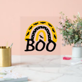 Beängstigender Regenbogen und Spooky Halloween Acrylschild (Hochzeit)