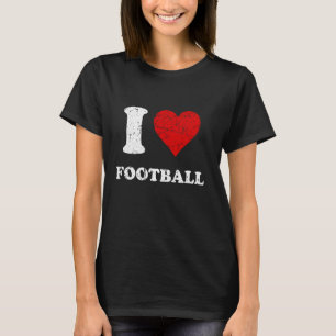 Beängstigender Ruck, der sich in Stil I Liebe Foot T-Shirt